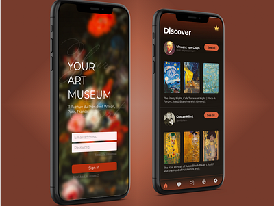 Art history App app branding ui ui design uidesign uiux web