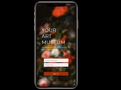 Art History App Welcoming Page