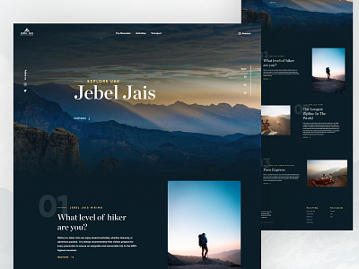 Explore Jebel Jails Mountains in UAE website concept