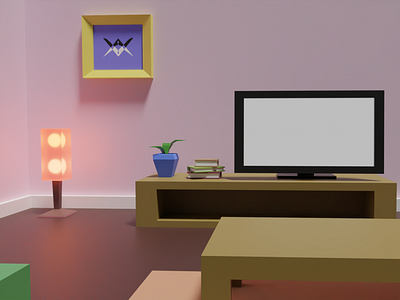 Low poly room