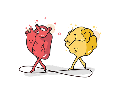 Wider consistency chracter doodle emblem heart illustration mascot mascot character vector