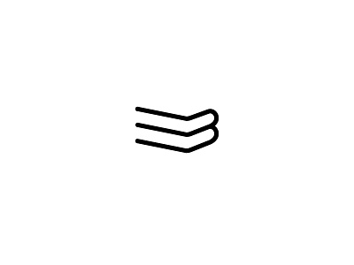 B+L = BOOKLOVE Minimal logo