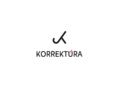 Jónás Korrektúra - Korrektúra means proofreading :) branddesign branding logo logotype minimal minimallogo type