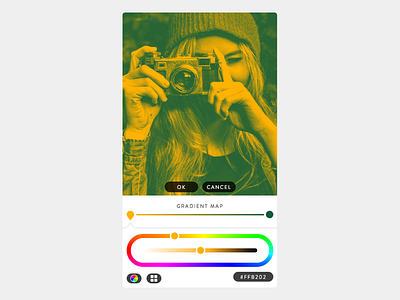 Photo Filter App UI app color dailyui ios iphone picker sketch ui ux
