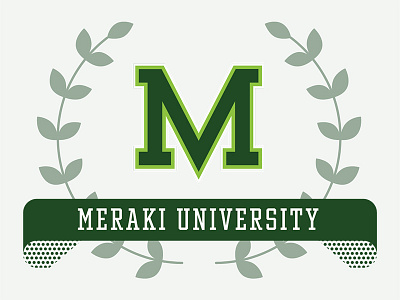 Meraki University Campaign Graphic illustration logo university