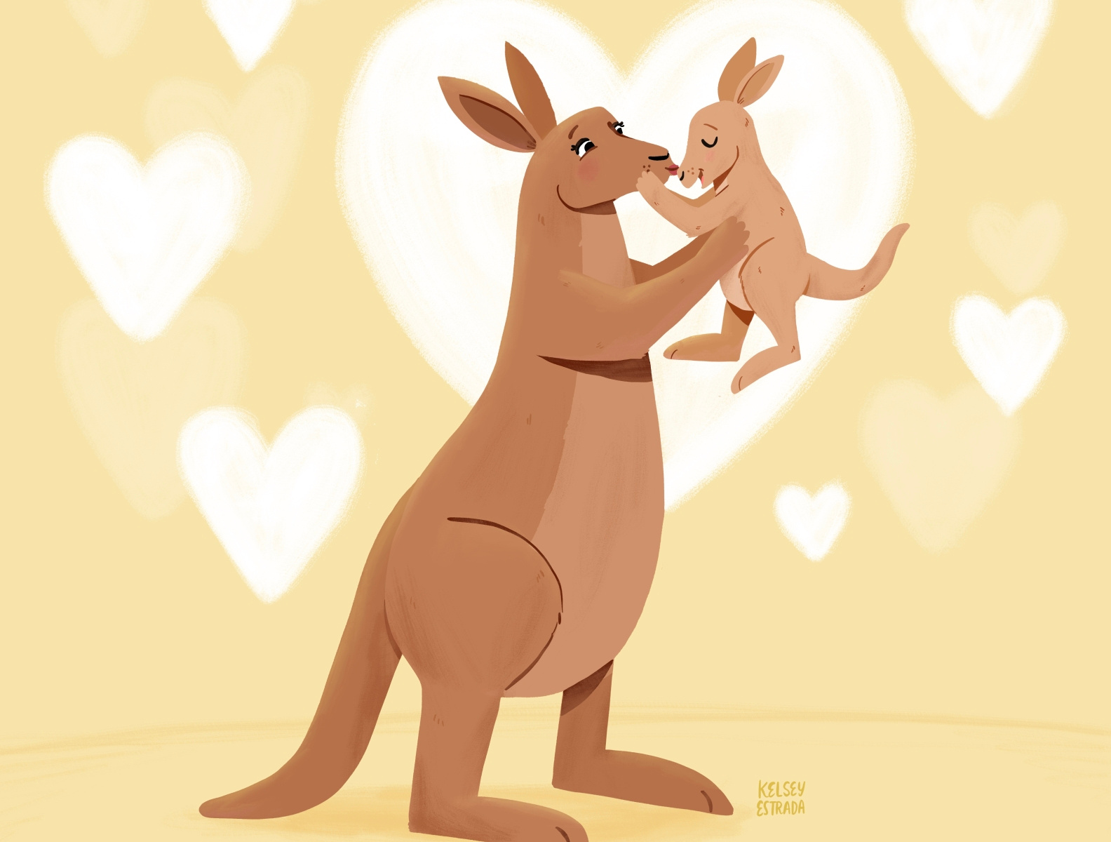 Kangaroo Kisses by Kelsey Estrada on Dribbble