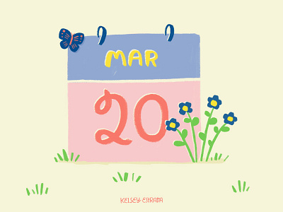 Spring Countdown countdown cute flower handlettering illustration illustrator lettering pantone photoshop spring