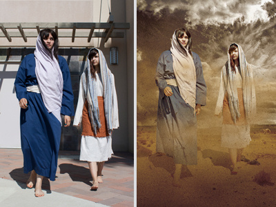 Before & After bible church clouds costume desert design dust epic imagemanipulation photography photoshop