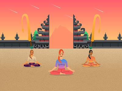 Yoga Exercise Illustration