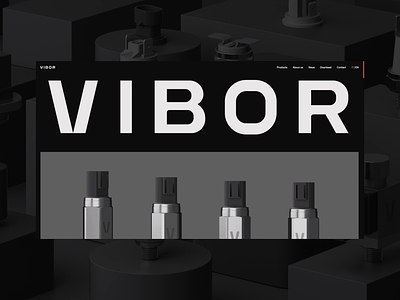 Vibor Home 3d 3d motion animation branding catalogue design homepage product vibor webdesign webflow