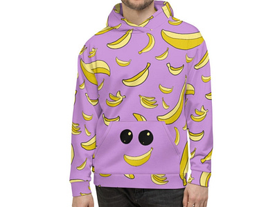Banana Sweatshirt Mockup apparel design apparel graphics apparel mockup branding design flat illustration logo pattern