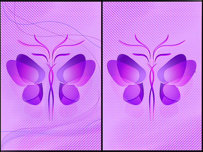 1 or 2?? art artwork autodesk autodesksketchbook butterfly comic flat hand drawn illustration lines linesart minimal purple