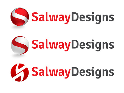 Salway Designs 3d black circle corporate ecommerce graphic design gray iphone apps logo marketing poll professional red s sd two color two tone web design white
