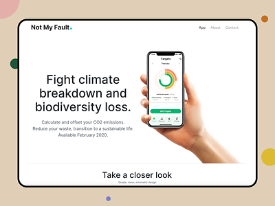NMF Website activism app climate climate breakdown climate change crowdfunding dribbble earth environment global warming invite planet pollution website
