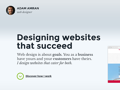 New website launched design personal portfolio web designer website