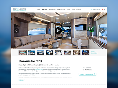 RS Yachts website design luxury mobile responsive user experience ux website yacht yachts