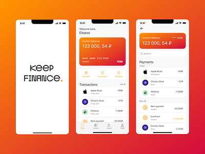 KeepFinance | Finance app app finance graphic design ui