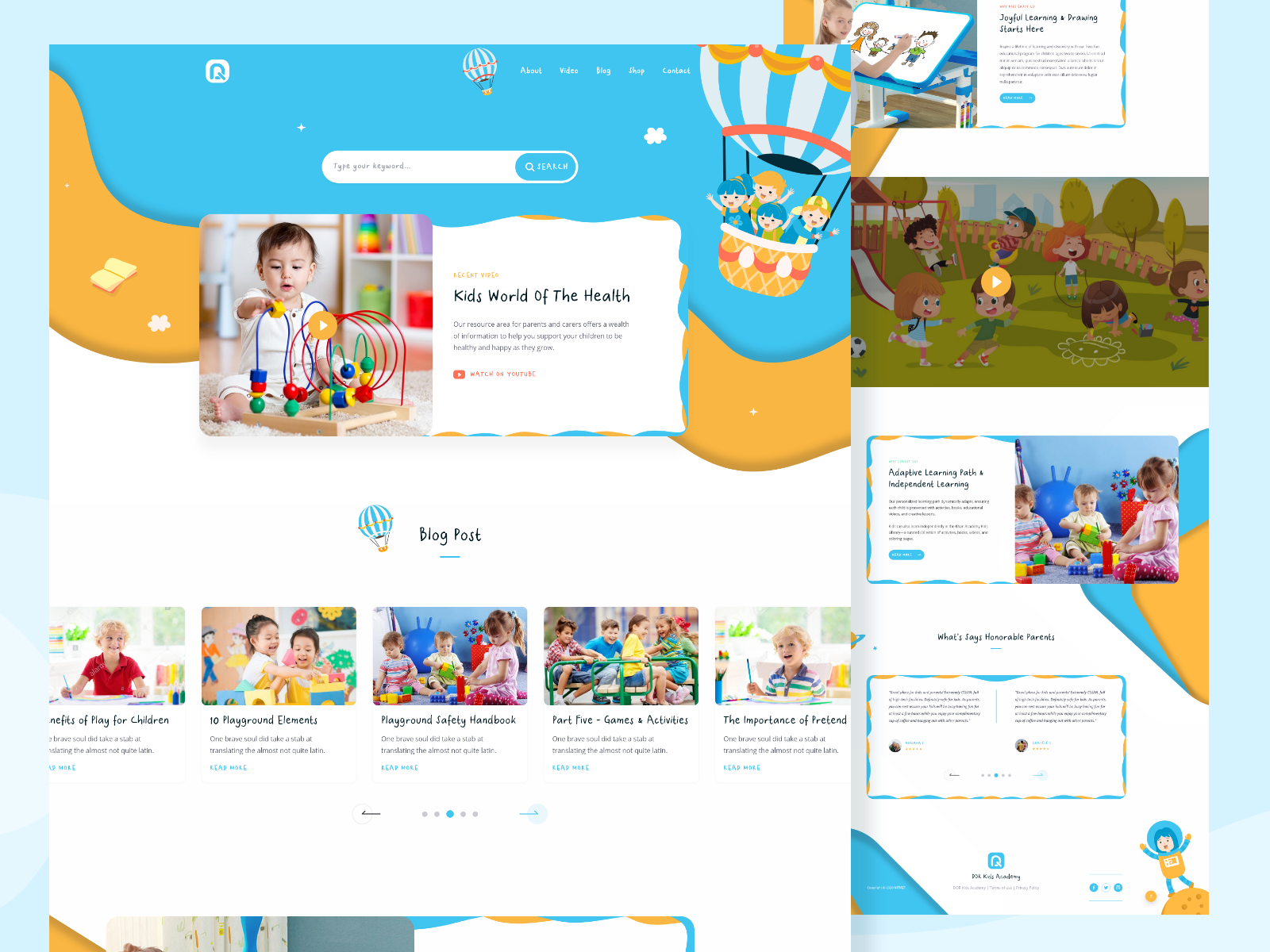 Kids Playground site Design by Shafiqul Islam 🌱 on Dribbble