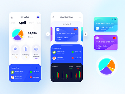 Mobile Wallet App Design by Shafiqul Islam 🌱 on Dribbble