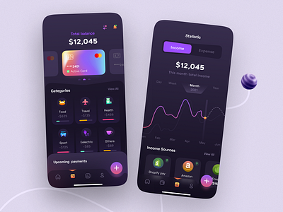 Finance Mobile App Interface