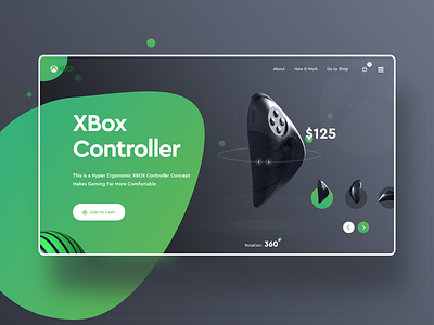 Product Landing Page - Xbox Controller controller gaming illustration landing page launch product landing page ui design ux design web template xbox