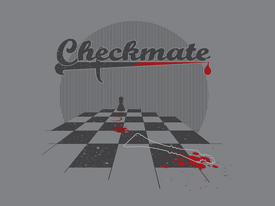 Checkmate blood checkmate chess dagger defeat end game king knife murder pawn victory