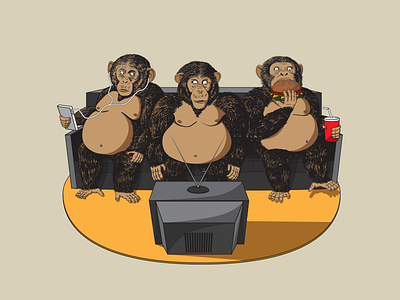 Three Modern Monkeys