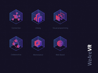 WeAreVR - Icons custom iconography icons virtual reality vr