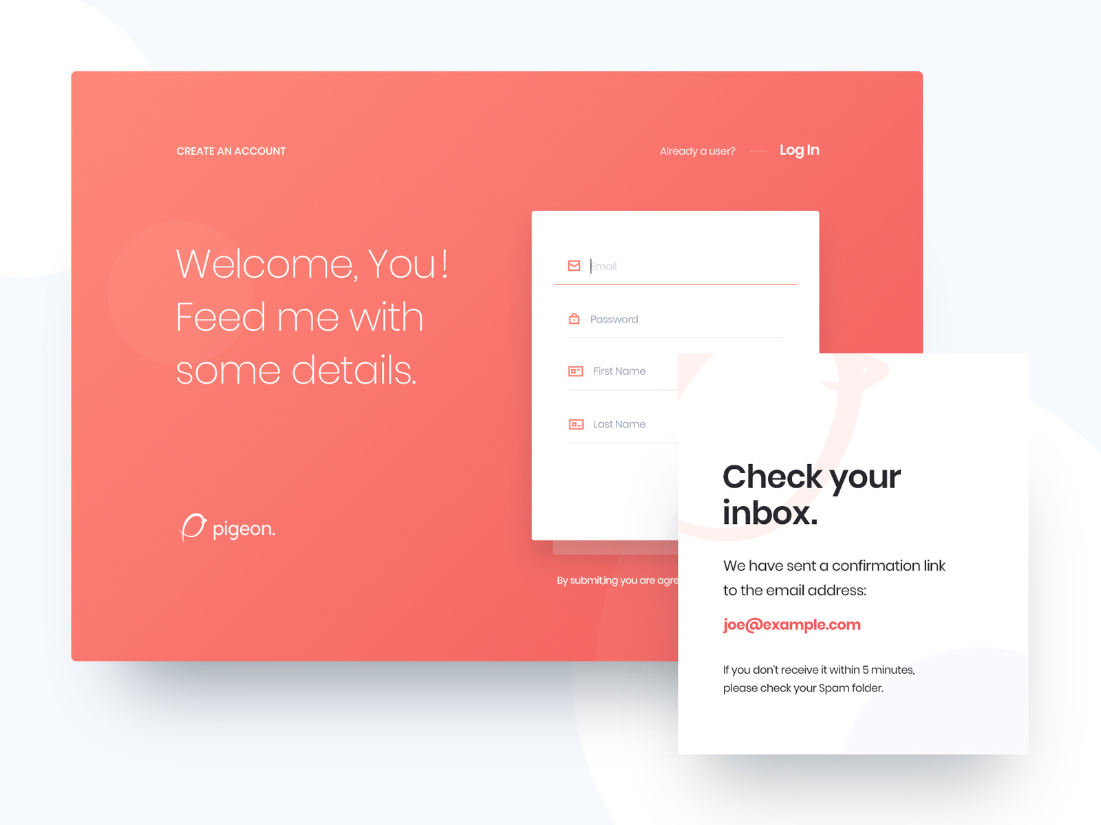 Pigeon - Create an Account by Ivan Novoselović / Johnny for Kreativa ...