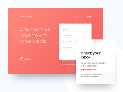 Pigeon - Create an Account