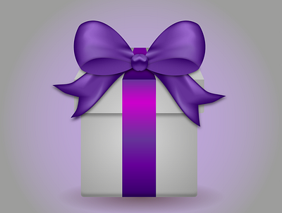 Present celebrate color design gift grey holiday illustrator present vector violet