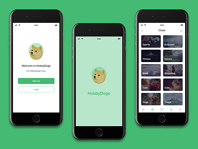 HobbyDoge Mobile Social Media App