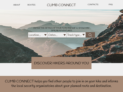 Climb Connect design ui ux web website