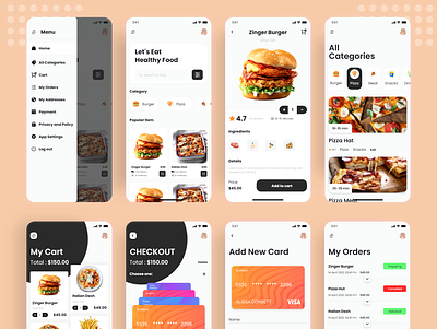 Restaurant | مطعم الكتروني app app design design iphone ui ux