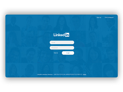 LinkedIn Login / Sign up Page