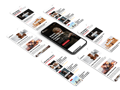 Mobile size responsive design for OneDayU app attractive branding design illustration online courses prototype responsive ui university userinterface ux webdesign
