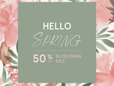 Spring Sale Banners Options for Children Luxury Clothing Shop attractive beautiful blossom branding colors design flowers graphic design illustration illustrator vector