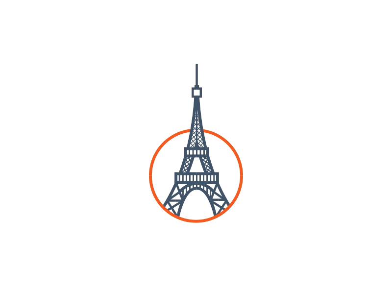 Eiffel Tower ICON + ANIMATION