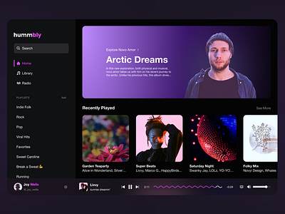 Music Player / Music Platform ui