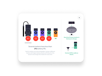 Swivl Battery Level Information app clean cleandesign design illustration interaction ios mobile swivl ui