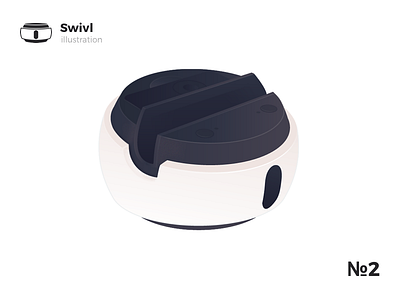 Swivl Illustration Robot iavgel illustration light photoshop robot swivl