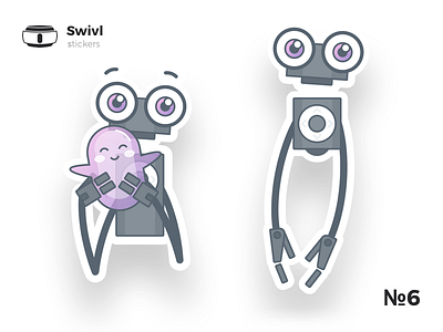 Swivl Illustrations Markers cleandesign dribbble graphics iavgel infographics light mule recap sticker stickers swivl