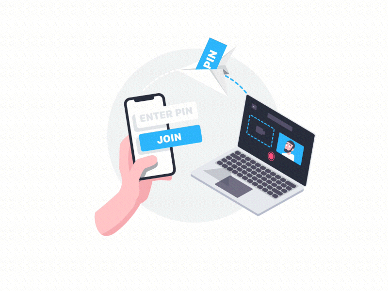Onboarding Concept - Step 2 animation app bitcon character clean concept design dribbble illustration interaction ios light onboarding