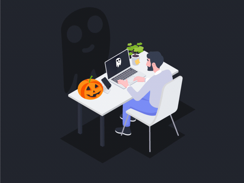 Halloween boo halloween macbook macbook pro office pumkin pumpkin table user