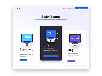 Swivl Team Page branding clean cleandesign design dribbble interaction light swivl ui