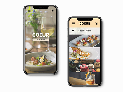 Restaurant App Mockup food app menu app mobile app restaurant app