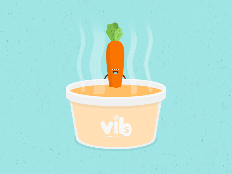 Valentines Day VIBS animation carrot character design valentines day