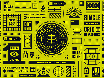 One Dollar Icons Pattern