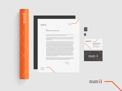 Nunki | Stationary design branding branding agency branding and identity branding concept design logo stationary stationary design stationary mockup