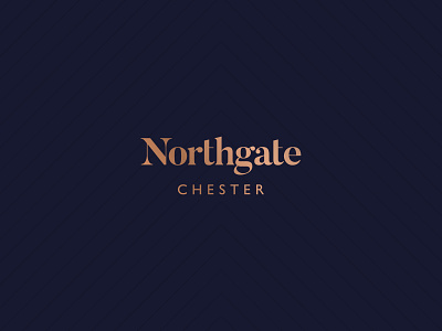 Northgate blue branding chester design logo logotype typography